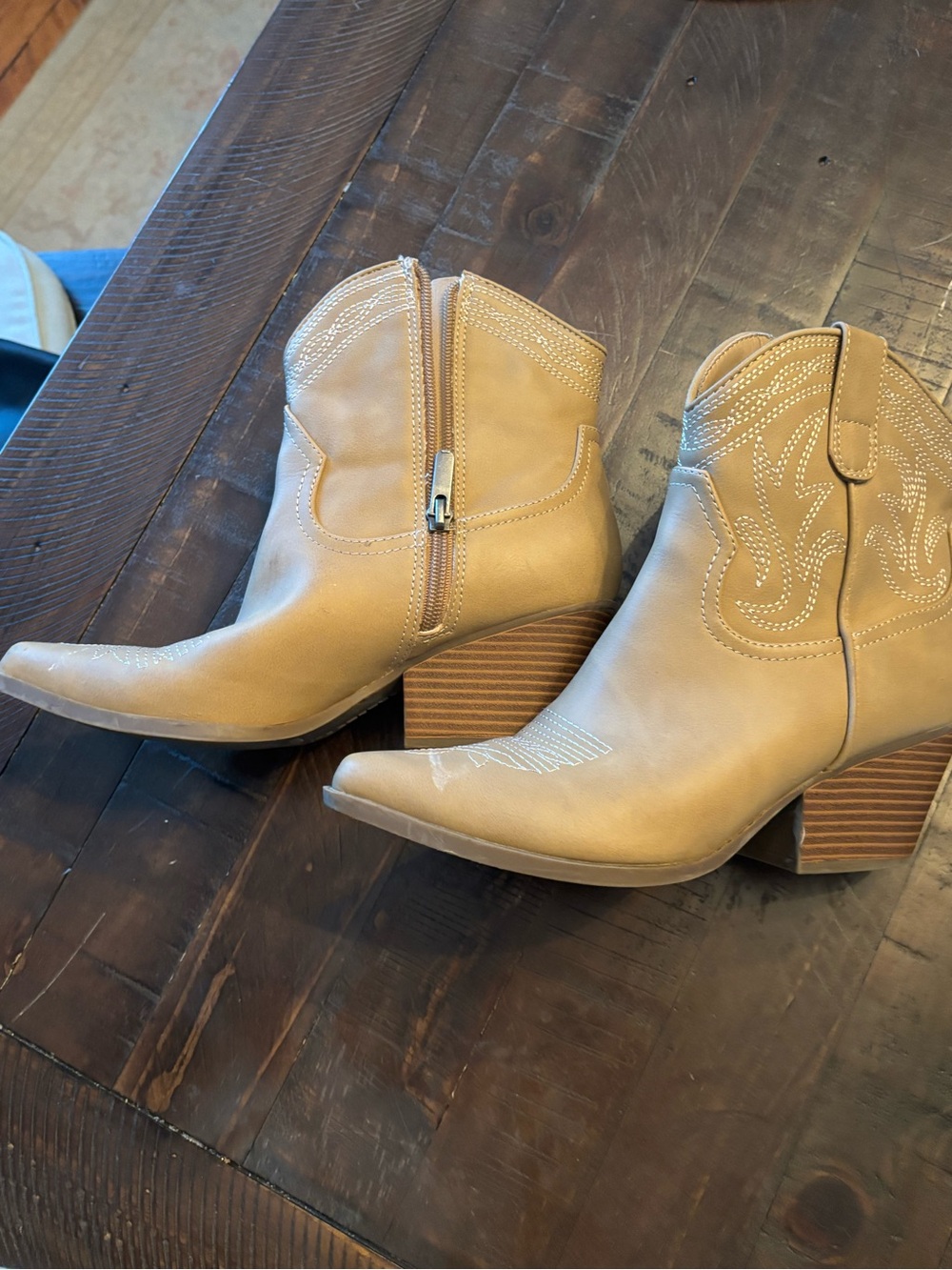 Indigo Rd. Alydia Tan Western Ankle Boots Women's Cowgirl Size 7.5 Boho Country - Picture 13 of 13